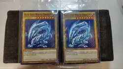 Set of 2 BLUE-EYES WHITE DRGON 2015-JPP01 Millennium Rare YuGiOh WCS2015 English - Image 1