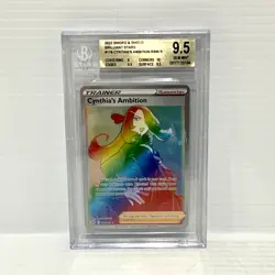 Cynthia's Ambition 178/172 Brilliant Stars Graded Pokemon Card BGS 9.5 (PSA 10) - Image 1