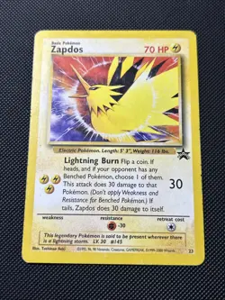 Pokemon Zapdos #23 Black Star Promo Non-Holo Card - Image 1