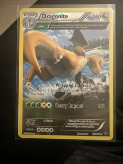Pokemon TCG Dragonite Roaring Skies Reverse Holo Rare Card 52/108 - Image 1
