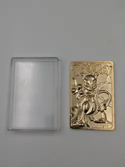 23k Gold Plated Nintendo Pokemon Mewtwo Trading Card - Image 1