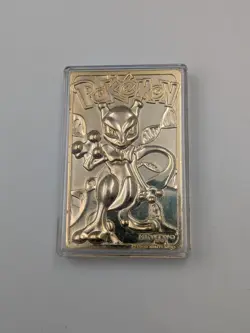 23k Gold Plated Nintendo Pokemon Mewtwo Trading Card - Image 2
