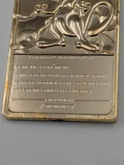 23k Gold Plated Nintendo Pokemon Mewtwo Trading Card - Image 5
