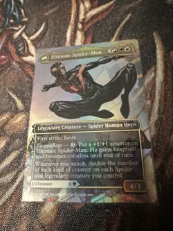 NM Borderless Foil Miles Morales, MTG, Marvel's Spider-Man, Magic, 200 IN HAND - Image 2