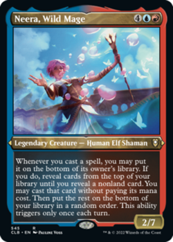 x1 Neera, Wild Mage - Foil Etched R MTG Commander Legends: Battle for Baldur's G - Image 1