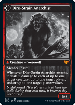 MTG | Volatile Arsonist // Dire-Strain Anarchist [Innistrad: Double Feature] Nea - Image 2