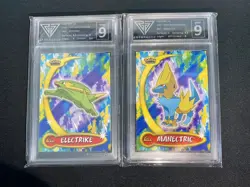 Electrike , Manectric Evolution Pokemon 2004 Topps ADV Challenge GET GRADED 9,9 - Image 1