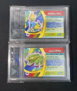 Electrike , Manectric Evolution Pokemon 2004 Topps ADV Challenge GET GRADED 9,9 - Image 2