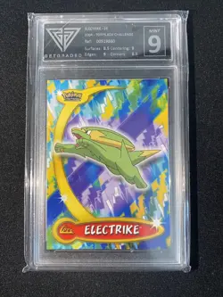 Electrike , Manectric Evolution Pokemon 2004 Topps ADV Challenge GET GRADED 9,9 - Image 3