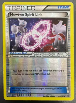 Mewtwo Spirit Link 144/162 Reverse Holo Breakthrough | MP | Pokemon Trading TCG - Image 1