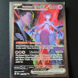 Pokemon Ewige Rivalen Team Rockets Mewtu ex SIR 231/182 Near Mint deutsch - Image 1