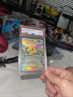 2024 Pokemon SV Surging Sparks SSP EN Pikachu Ex 057/191 PSA 10 - Image 1