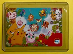 PIKACHU SNORLAX JIGGLYPUFF AT SEA Pokemon Pocket Monsters Vending Prism Sticker - Image 2