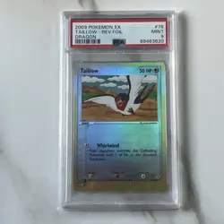 2003 Pokemon EX Dragon Taillow Reverse Foil 76/97 PSA 9 Mint - Image 1