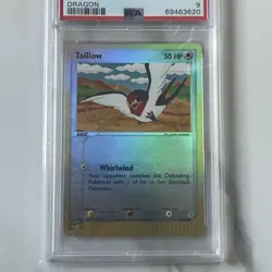 2003 Pokemon EX Dragon Taillow Reverse Foil 76/97 PSA 9 Mint - Image 2