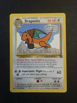 Foil Stamped Pokemon Movie Dragonite, Black Star Promo #5, NM/MT - Image 1