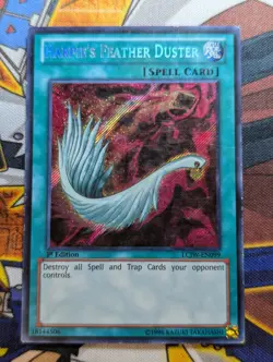 Yugioh! MP Harpie's Feather Duster - LCJW-EN099 - Secret Rare - 1st Ed Mod Play - Image 1