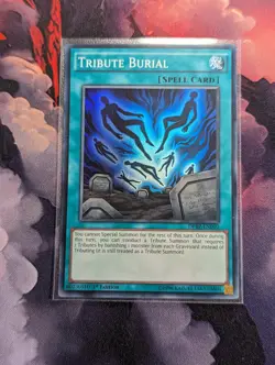 Tribute Burial - DPRP-EN010 - Super Rare 1st Edition Yugioh VLP/NM - Image 1
