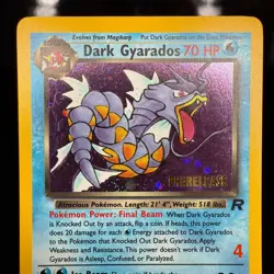 Dark Gyarados (Prerelease) 08/82 Wotc Promo Holo Pokemon Card - Image 4