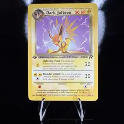 Dark Jolteon 38/82 1st Edition Team Rocket Pokemon Card - Image 1