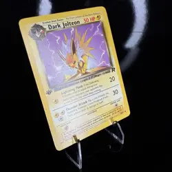 Dark Jolteon 38/82 1st Edition Team Rocket Pokemon Card - Image 3