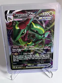 Pokemon Rayquaza VMAX Holo Ultra Rare Card 111/203SWSH07: Evolving Skies - Image 1