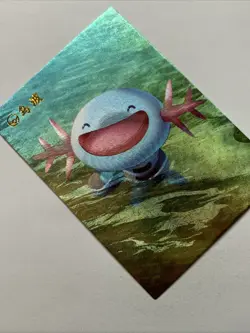 Wooper Salamander Pokemon 194 Foil Holo Card Anime Rare Full Art Arcade Pokedex - Image 4