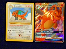 Charizard GX SM211 Holo & Dragonite First Movie #5 Pokemon 2x Pomo Card Lot NM - Image 1