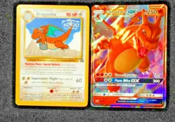 Charizard GX SM211 Holo & Dragonite First Movie #5 Pokemon 2x Pomo Card Lot NM - Image 3