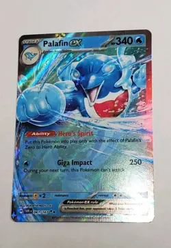 PALAFIN EX 61/167 Twilight Masquerade HOLOGRAPHIC SET Pokemon Card Game Rare - Image 1
