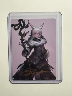 Magic The Gathering Final Fantasy Y'shtola Art Series Gold Signature 53/53 - Image 1