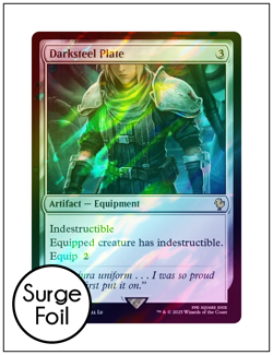1x Darksteel Plate, Surge Foil, Final Fantasy, Magic MTG NM - Image 1