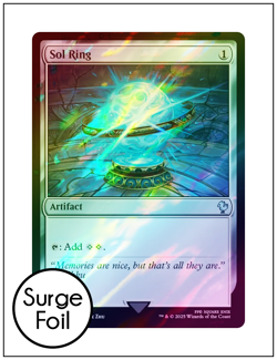 1x Sol Ring 0358, Surge Foil, Final Fantasy, Magic MTG NM - Image 1