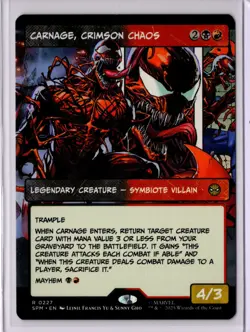 Carnage, Crimson Chaos (Borderless) Marvel's Spider-Man Regular - Image 1