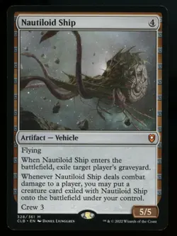 MTG Magic Nautiloid Ship 328/361 Commander Legends: Baldur's Gate CLB Artifact - Image 2