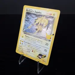 Rocket's Zapdos 15/132 (Near Mint) Celebrations: Classic Collection Holo Pokemon - Image 2