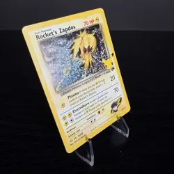 Rocket's Zapdos 15/132 (Near Mint) Celebrations: Classic Collection Holo Pokemon - Image 3