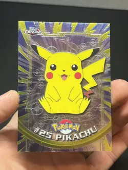 Pokemon TV Animation Topps Chrome Series 1 Pikachu #25 - Image 1