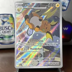 Pokemon TCG Raichu 211/193 IR Illustration Rare Paldea Evolved NM/Mint - Image 1