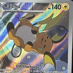 Pokemon TCG Raichu 211/193 IR Illustration Rare Paldea Evolved NM/Mint - Image 3