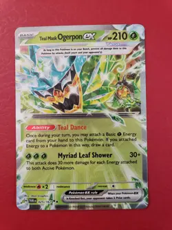 Teal Mask Ogerpon Ex 25/167 Pokemon Twilight Masquerade Double Rare - Image 1