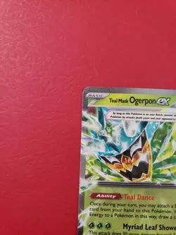 Teal Mask Ogerpon Ex 25/167 Pokemon Twilight Masquerade Double Rare - Image 3