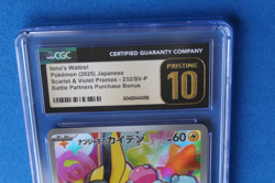 2010 POKEMON JAPANESE SCARLET & VIOLET IONO'S WATTREL 232/SV-P CGC PRISTINE 10 - Image 2