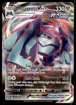 Pokemon TCG SWSH06: Chilling Reign #113/198 Metagross VMAX NM - Image 1