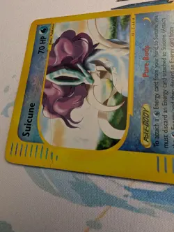 Pokemon Suicune 37/147 Aquapolis Reverse Holo DAMAGED Fast Free Ship - Image 4