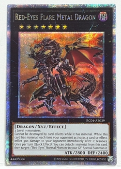 Yugioh Asian-English Red-Eyes Flare Metal Dragon RC04-AE039 25TH FOIL QCSR - Image 1