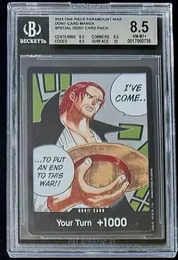 BGS 8.5 One Piece Don Card Alt Art - English - Paramount War - Graded - Image 1