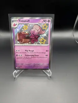 Tinkatuff - 166/091 - Pokemon Paldean Fates Shiny Rare Card NM - Image 1