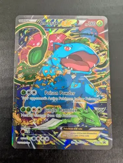 Pokemon TCG Venusaur Holo EX XY123 Black Star Promo Card - Image 1