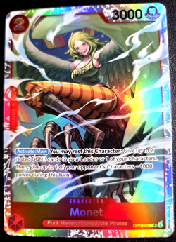 Monet OP10-016 SR ONE PIECE Tcg Card Game NM RED - Image 1